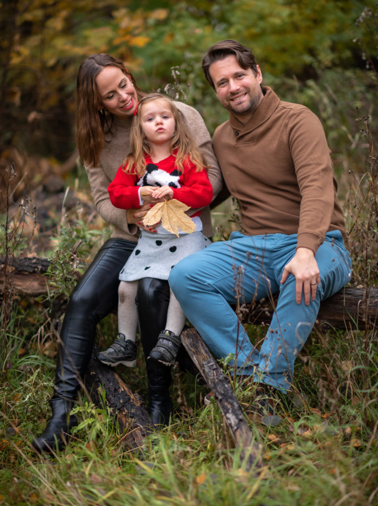 Familjefotografi i naturmiljö